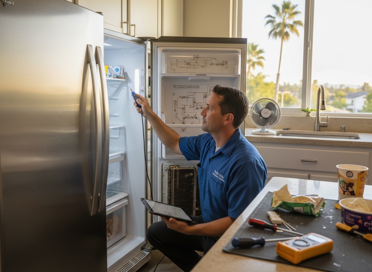 Troubleshooting a Refrigerator Not Cooling During Local Heat Spikes